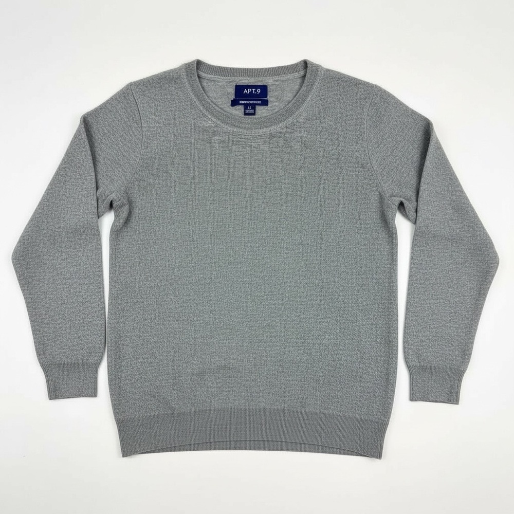 Apt. 9 Men's Gray Crewneck Sweater